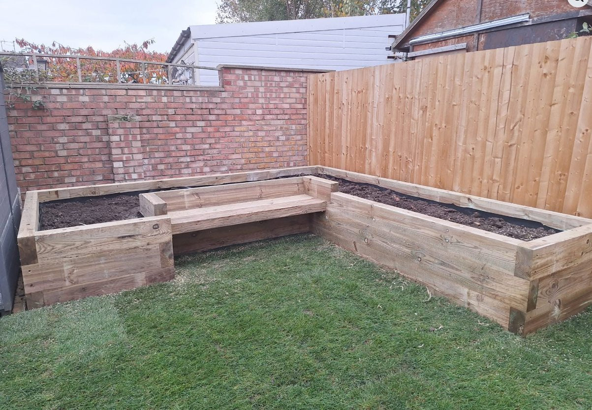 Sleeper Retaining Walls in Cambridgeshire